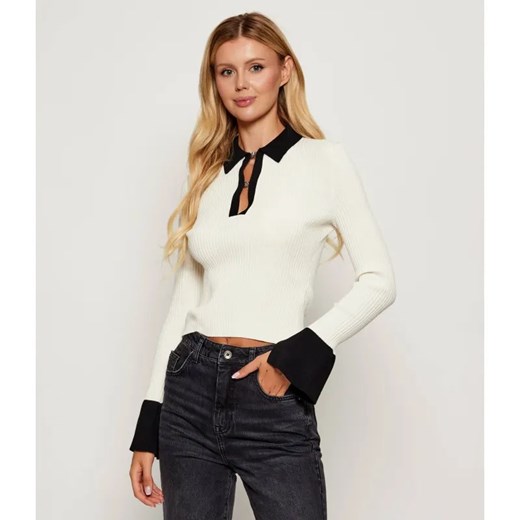 HUGO Sweter Sharro | Slim Fit ze sklepu Gomez Fashion Store w kategorii Bluzki damskie - zdjęcie 185424041