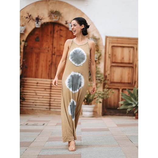 Isla Bonita by SIGRIS Sukienka w kolorze jasnobrązowym ze sklepu Limango Polska w kategorii Sukienki - zdjęcie 185424902