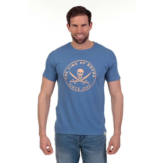 The Time of Bocha Koszulka w kolorze niebieskim ze sklepu Limango Polska w kategorii T-shirty męskie - zdjęcie 185424903