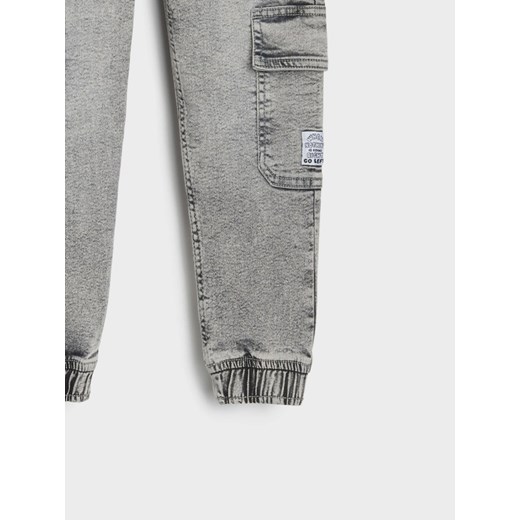 Sinsay - Jeansy cargo jogger - szary Sinsay 122 (6-7 l) Sinsay