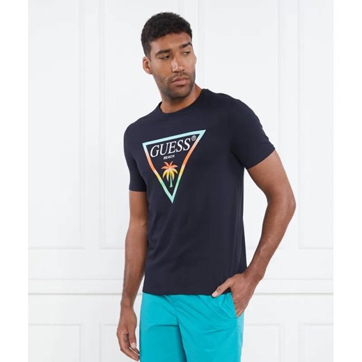 Guess Underwear  T-shirt SS CN BASIC LOGO TRIANGLE | Slim Fit ze sklepu Gomez Fashion Store w kategorii T-shirty męskie - zdjęcie 185427731