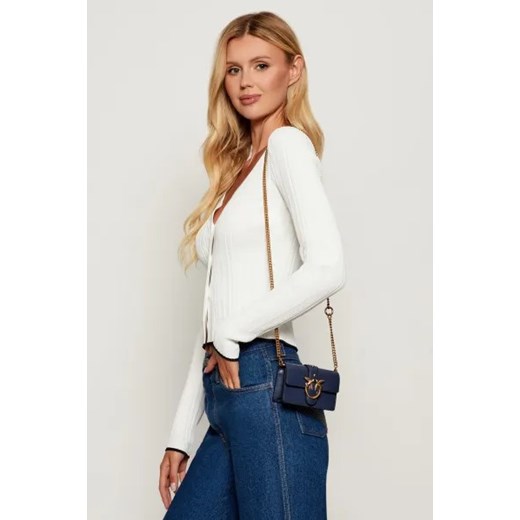 Pinko Skórzana torebka na ramię LOVE ONE MICRO Pinko OS Gomez Fashion Store