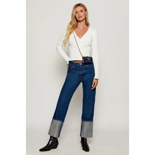 Pinko Skórzana torebka na ramię LOVE ONE MICRO Pinko OS Gomez Fashion Store