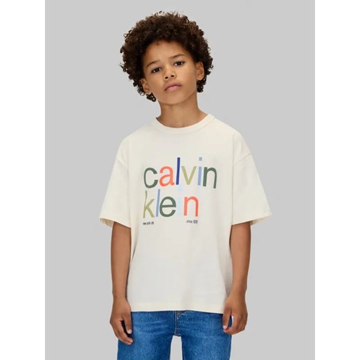 Calvin Klein Jeans T-shirt | Slim Fit ze sklepu Gomez Fashion Store w kategorii T-shirty chłopięce - zdjęcie 185429054