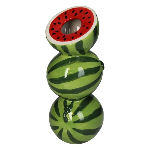 Kersten Wazon &quot;Watermelon&quot; w kolorze zielono-czerwonym - 9,7 x 21,7 x 9,5 cm ze sklepu Limango Polska w kategorii Wazony - zdjęcie 185429881