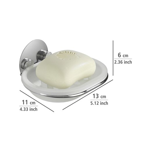 Wenko Mydelniczka w kolorze srebrnym - 13 x 6 x 11 cm Wenko onesize promocyjna cena Limango Polska