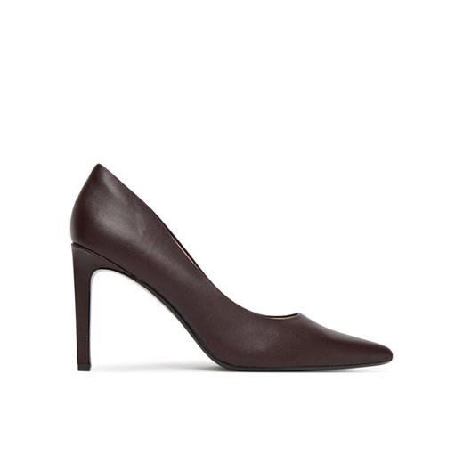 Szpilki Calvin Klein Ess Stiletto 90 HW0HW02608 Bordowy ze sklepu eobuwie.pl w kategorii Czółenka - zdjęcie 185430491