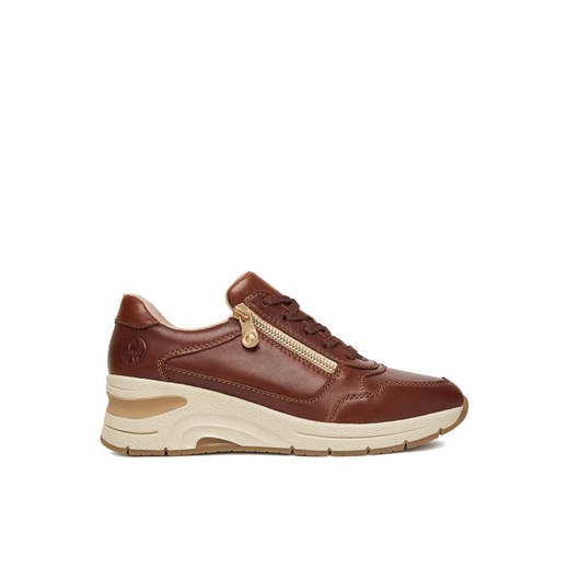 Sneakersy Rieker N9301-25 Brązowy ze sklepu eobuwie.pl w kategorii Buty sportowe damskie - zdjęcie 185430502