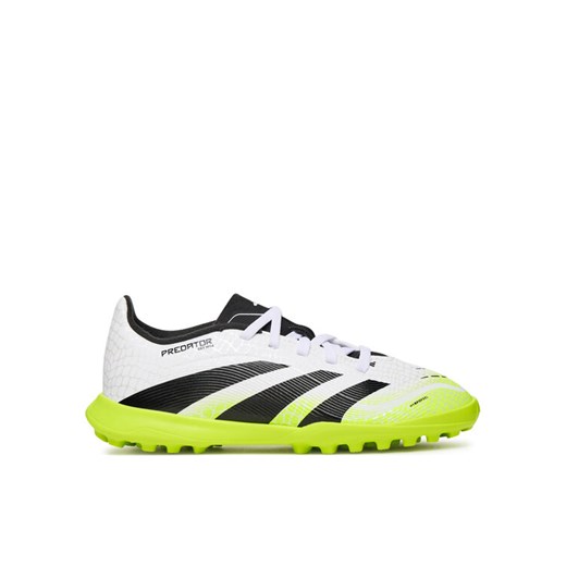 Buty do piłki nożnej adidas Predator League JI1149 Biały ze sklepu eobuwie.pl w kategorii Buty sportowe dziecięce - zdjęcie 185430540