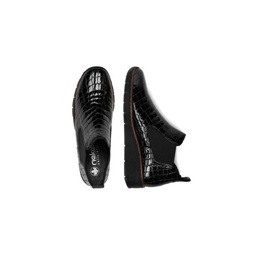 Rieker Sztyblety 53794-01 Czarny Rieker 40 MODIVO