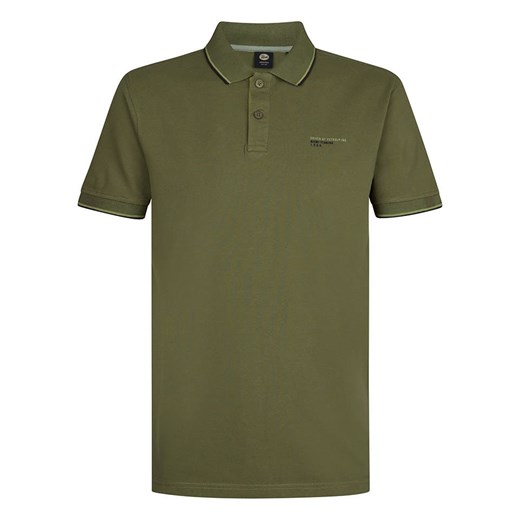 Petrol Industries Koszulka polo w kolorze khaki ze sklepu Limango Polska w kategorii T-shirty męskie - zdjęcie 185432553
