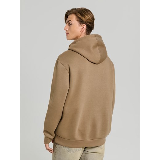 Sinsay - Bluza hoodie basic - brązowy Sinsay S Sinsay