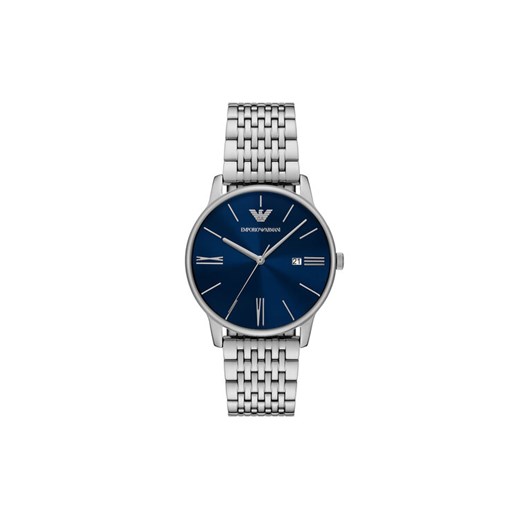 Zegarek Emporio Armani Minimalist AR11674 Srebrny ze sklepu eobuwie.pl w kategorii Zegarki - zdjęcie 185434342