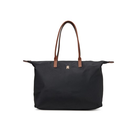 Torebka Tommy Hilfiger Popette Maxi Tote AW0AW17996 Czarny ze sklepu eobuwie.pl w kategorii Torby Shopper bag - zdjęcie 185434411