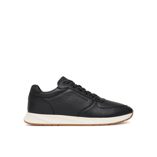 Sneakersy Tommy Hilfiger Premium Leather Hybrid FM0FM05700 Czarny ze sklepu eobuwie.pl w kategorii Buty sportowe męskie - zdjęcie 185434490