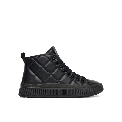 Sneakersy Geox J Laquinny J56M3F 000BC C9999 D Czarny ze sklepu eobuwie.pl w kategorii Buty sportowe dziecięce - zdjęcie 185434504