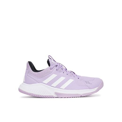 Buty halowe adidas Court Flight JQ9210 Fioletowy ze sklepu eobuwie.pl w kategorii Buty sportowe damskie - zdjęcie 185434544