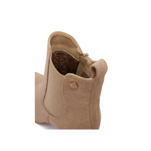 Botki DeeZee HX22069A-3 Beżowy 37 eobuwie.pl