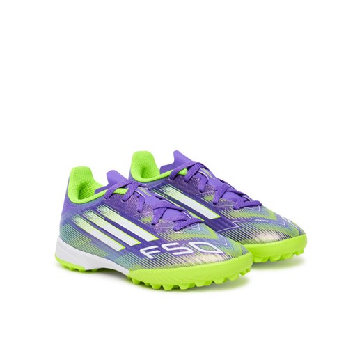 adidas Buty do piłki nożnej F50 League Turf Boots Kids JI0000 Fioletowy 31_5 MODIVO
