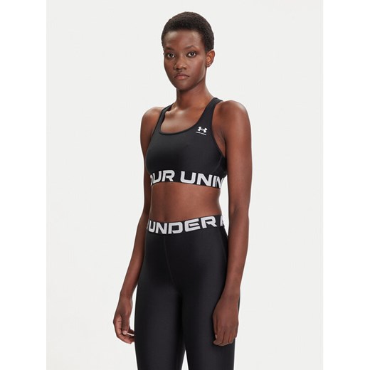 Under Armour Biustonosz sportowy Ua Hg Authentics Mid Branded 1383544-001 Czarny Compression Fit ze sklepu MODIVO w kategorii Biustonosze - zdjęcie 185435541
