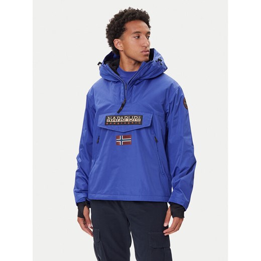 Napapijri Kurtka anorak Rainforest Next NP0A4IB9 Niebieski Regular Fit ze sklepu MODIVO w kategorii Kurtki męskie - zdjęcie 185435671