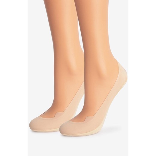 Marilyn 2-pack stopki damskie bawełniane z silikonem beżowe E23, Kolor beżowy, Rozmiar 35-37, Marilyn ze sklepu Primodo w kategorii Skarpetki damskie - zdjęcie 185436932