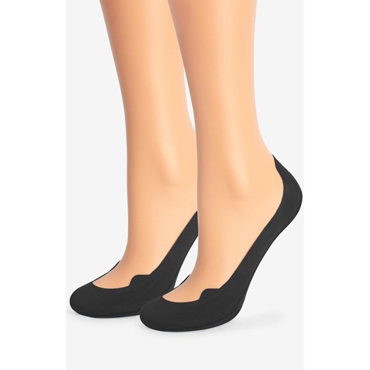 Marilyn 2-pack stopki damskie bawełniane z silikonem czarne E23, Kolor czarny, Rozmiar 35-37, Marilyn ze sklepu Primodo w kategorii Skarpetki damskie - zdjęcie 185436933