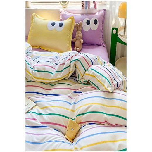 Colourful Cotton Komplet pościeli &quot;Funny&quot; w kolorze białym ze wzorem Colourful Cotton 155x220 cm okazyjna cena Limango Polska