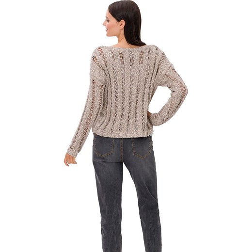 Heine Sweter w kolorze jasnobrązowym Heine 44 promocja Limango Polska