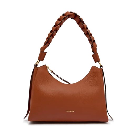 Coccinelle Skórzane hobo BOHEME GRANA DOUBLE ze sklepu Gomez Fashion Store w kategorii Torebki hobo - zdjęcie 185437514