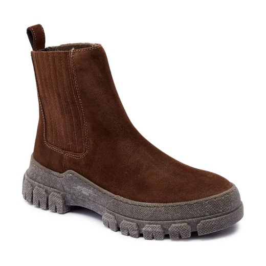 Weekend MaxMara Skórzane sztyblety GENEPI ze sklepu Gomez Fashion Store w kategorii Botki - zdjęcie 185437633