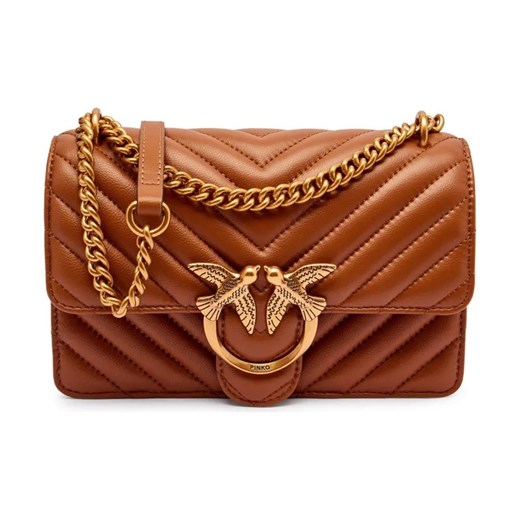 Pinko Skórzana torebka na ramię Love One Mini ze sklepu Gomez Fashion Store w kategorii Listonoszki - zdjęcie 185437772