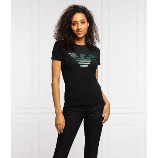 Emporio Armani T-shirt | Slim Fit ze sklepu Gomez Fashion Store w kategorii Bluzki damskie - zdjęcie 185437910