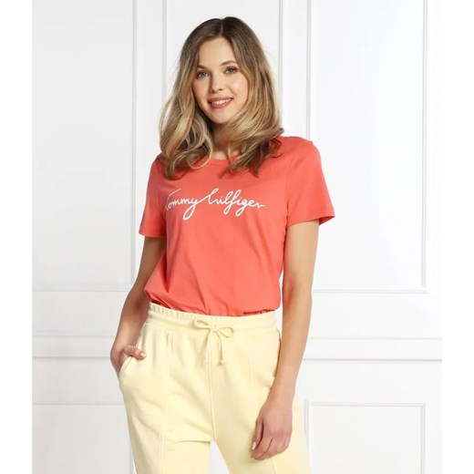 Tommy Hilfiger T-shirt | Regular Fit ze sklepu Gomez Fashion Store w kategorii Bluzki damskie - zdjęcie 185437954