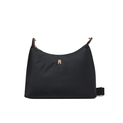 Torebka Tommy Hilfiger Popette Shoulder Bag AW0AW17937 Czarny ze sklepu eobuwie.pl w kategorii Torebki damskie - zdjęcie 185440774