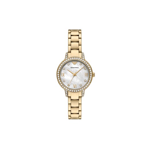 Zegarek Emporio Armani Cleo AR11652 Złoty ze sklepu eobuwie.pl w kategorii Zegarki - zdjęcie 185440782