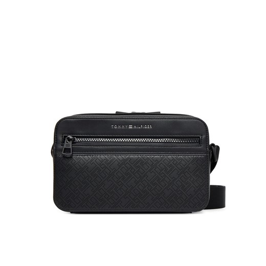 Saszetka Tommy Hilfiger Th Monogram Ew Reporter AM0AM13837 Czarny ze sklepu eobuwie.pl w kategorii Saszetki - zdjęcie 185440804