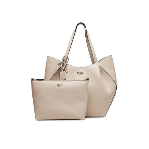 Torebka Guess Amorette HWBG78 98240 Beżowy ze sklepu eobuwie.pl w kategorii Torby Shopper bag - zdjęcie 185440831