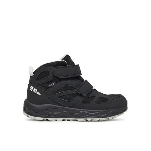 Jack Wolfskin Sneakersy Woodland 2 Texapore Mid Vc A64865 Czarny ze sklepu MODIVO w kategorii Buty sportowe dziecięce - zdjęcie 185441961