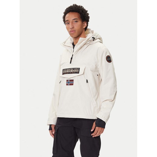 Napapijri Kurtka anorak Rainforest Next NP0A4IB9 Beżowy Regular Fit ze sklepu MODIVO w kategorii Kurtki męskie - zdjęcie 185442004