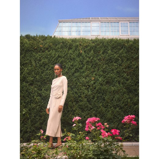 Mohito - Spódnica midi - kremowy ze sklepu Mohito w kategorii Spódnice - zdjęcie 185443364