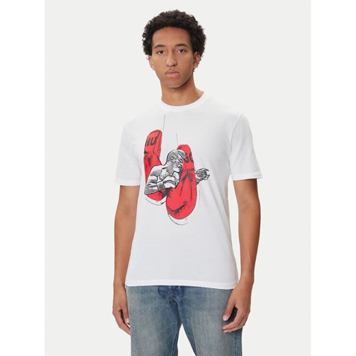 HUGO T-Shirt Diboxer 50542560 Biały Regular Fit ze sklepu MODIVO w kategorii T-shirty męskie - zdjęcie 185444070