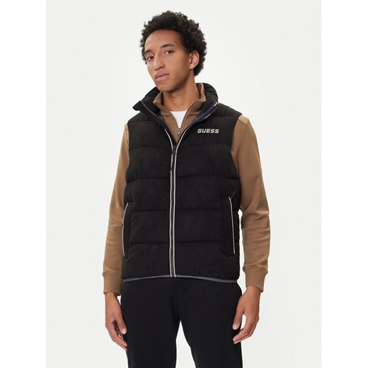 Guess Bezrękawnik Z5BL01 W3230 Czarny Regular Fit ze sklepu MODIVO w kategorii Kamizelki męskie - zdjęcie 185444090