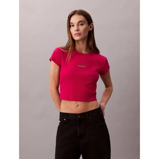 Calvin Klein Jeans T-shirt | Cropped Fit ze sklepu Gomez Fashion Store w kategorii Bluzki damskie - zdjęcie 185444821