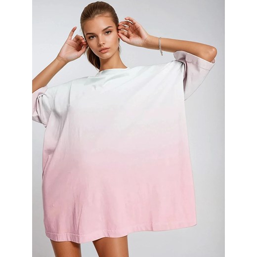 Weekday Koszulka w kolorze jasnoróżowo-białym Weekday M okazja Limango Polska