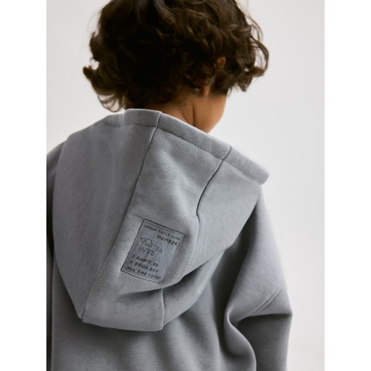 Reserved - Bawełniana bluza oversize - fioletowy Reserved 5-2 lata) Reserved