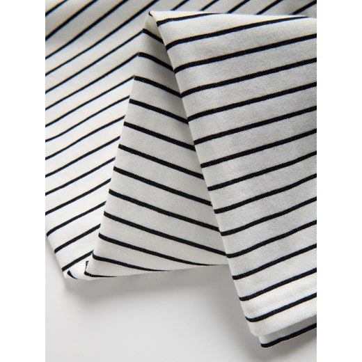 Reserved - T-shirt regular w paski - biały Reserved M Reserved