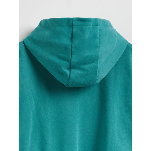 Reserved - Bawełniana bluza z kapturem - zielony Reserved 134 (8 lat) Reserved