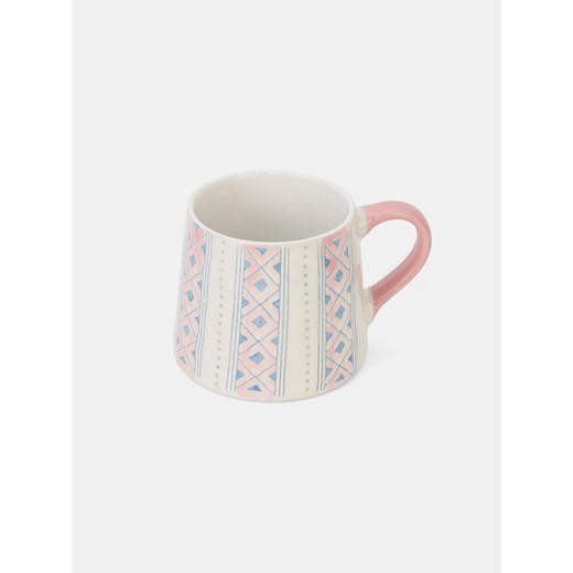 Sinsay - Kubek z nadrukiem - różowy Sinsay One Size Sinsay