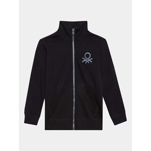 United Colors Of Benetton Bluza 3J68C501B Czarny Regular Fit - id: 0000303215385 - marki United Colors Of Benetton - 185451143 United Colors Of Benetton Bluza 3J68C501B Czarny Regular Fit ze sklepu MODIVO w kategorii Bluzy chłopięce - zdjęcie 185451143